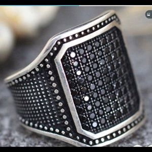 COPY - Menโs .925 Sterling Silver Black Onyx Ring